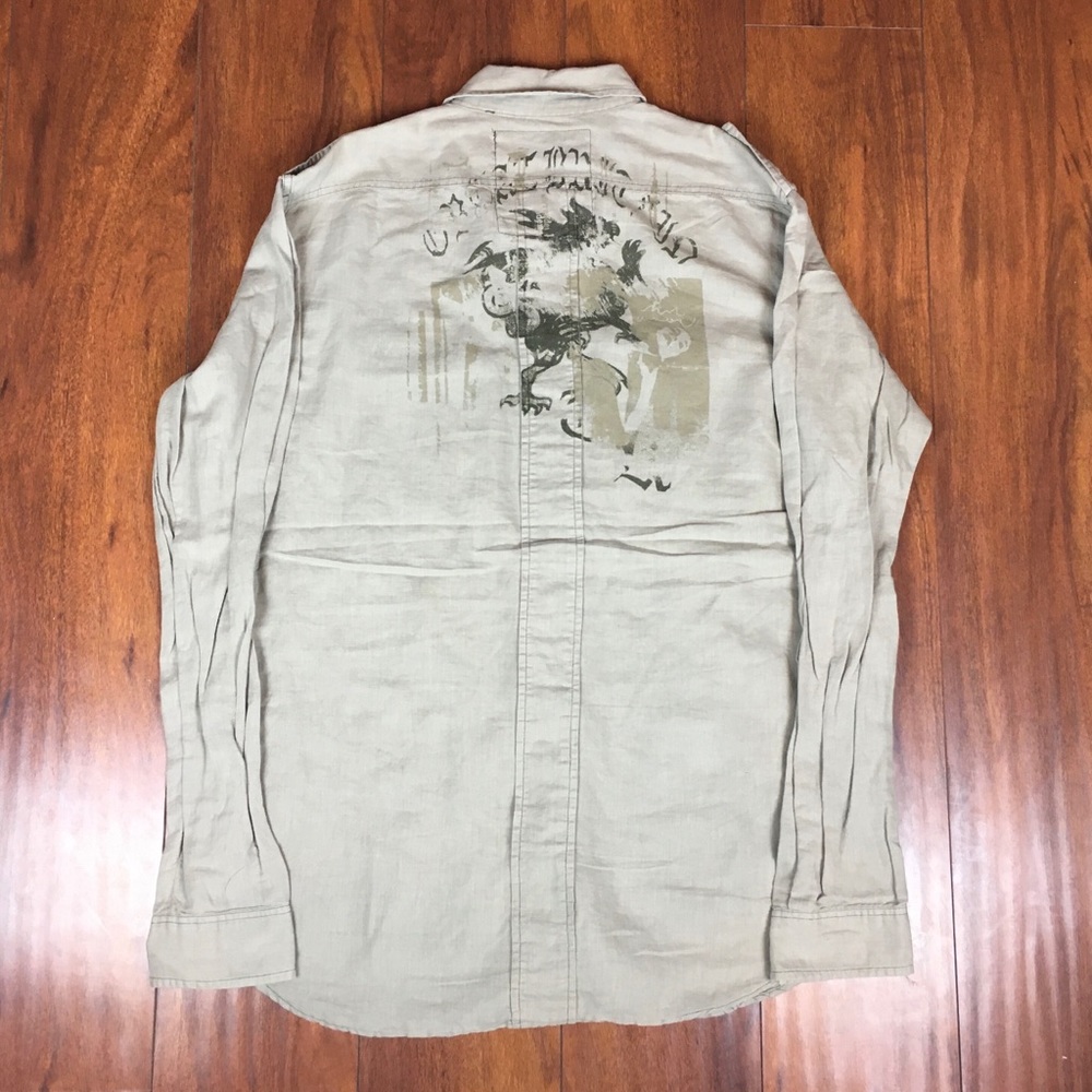 Vintage Guess Military Slate Over-Shirt